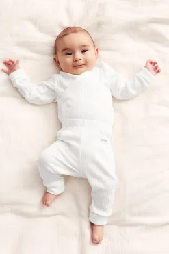 Prążkowane legginsy