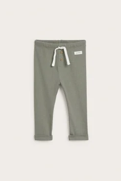 Prążkowane legginsy