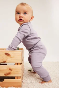 Prążkowane legginsy