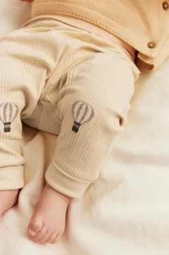 Prążkowane legginsy w balony
