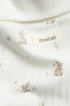 Prążkowane legginsy w króliki