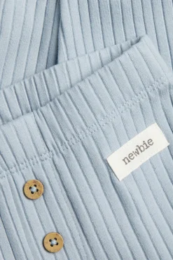 Prążkowane legginsy z aplikacją