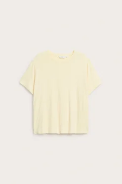 Prążkowany t-shirt