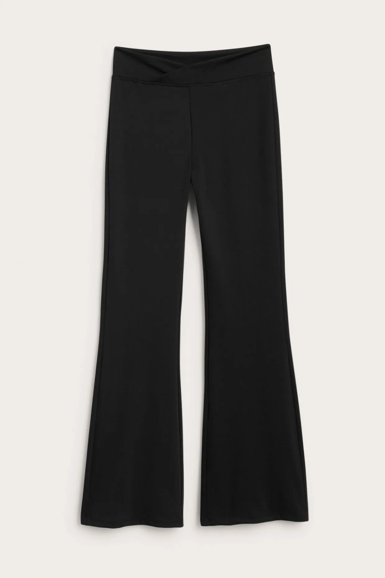 Rozkloszowane legginsy do ćwiczeń, z dżerseju