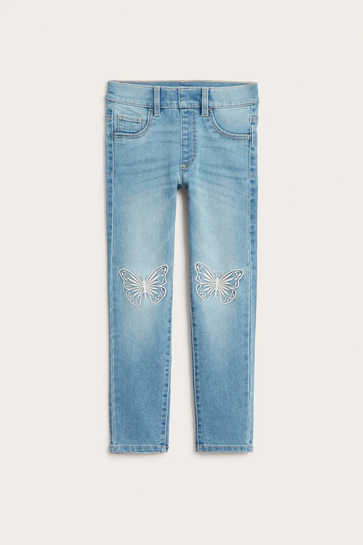 Slim leggings z motylami