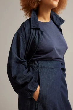 Spódnica barrel z denimu