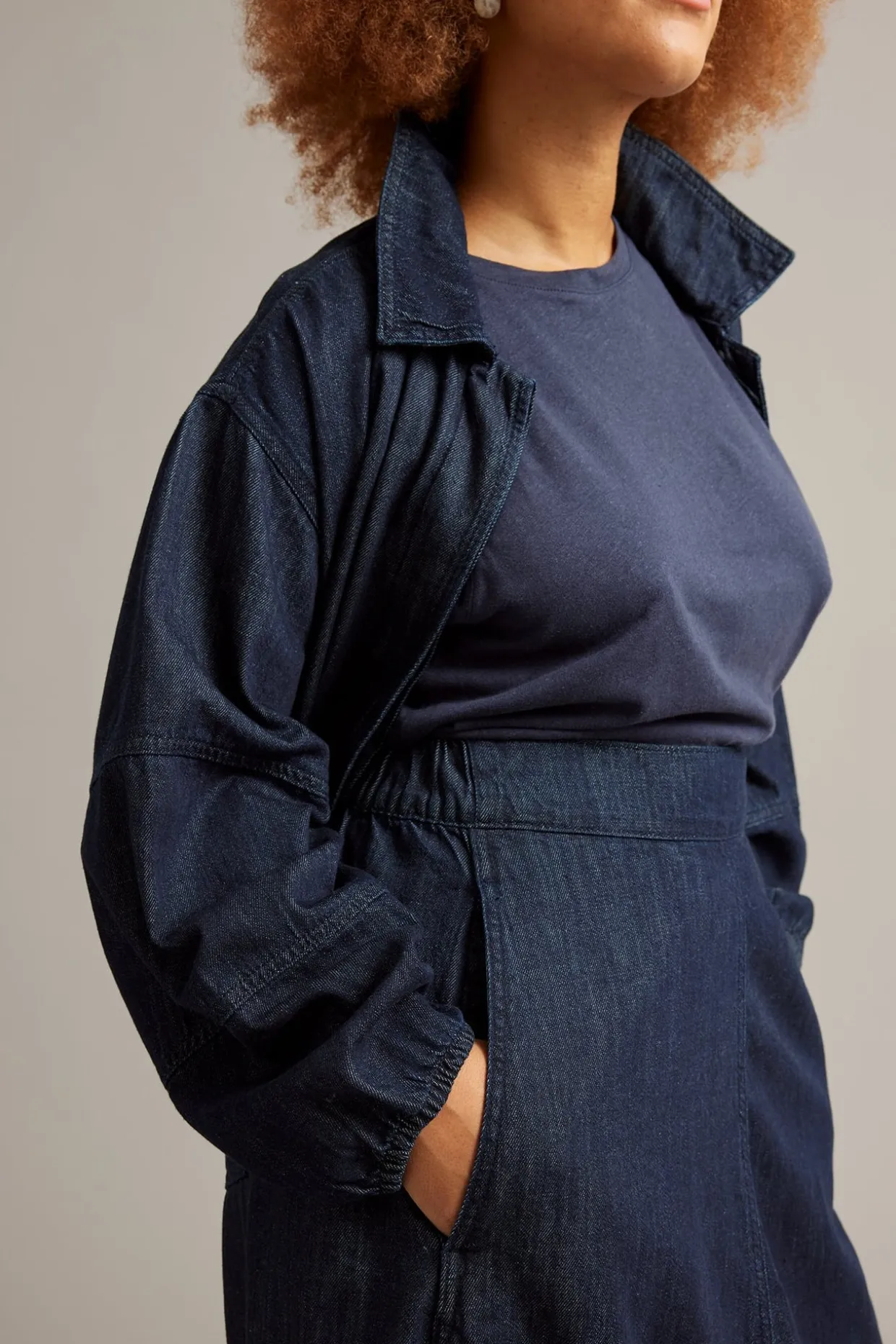 Spódnica barrel z denimu