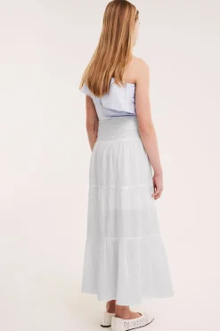 Spódnica maxi z falbanami