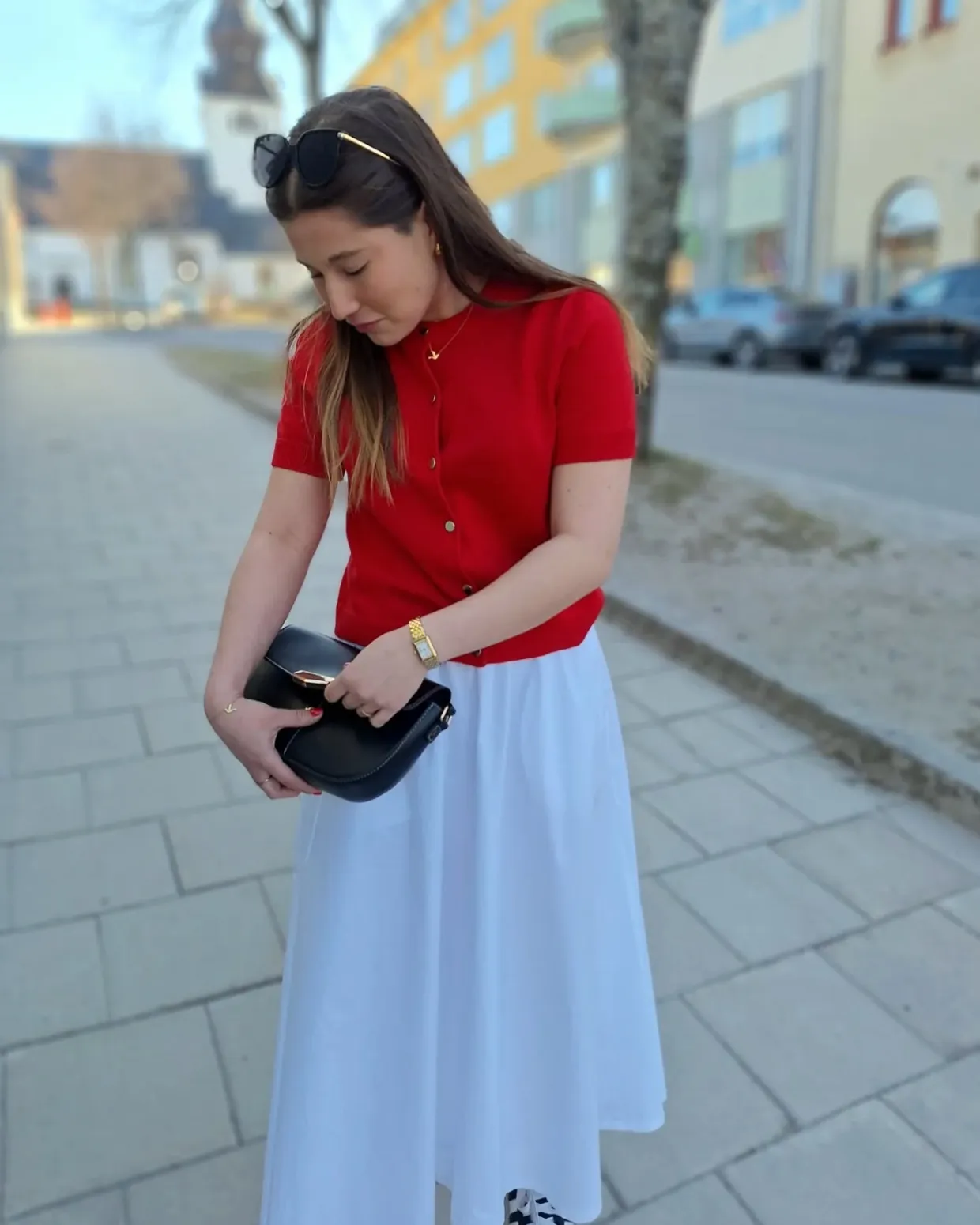 Spódnica z popeliny bawełnianej