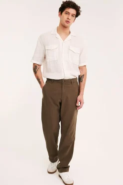 Spodnie bawełniane regular fit
