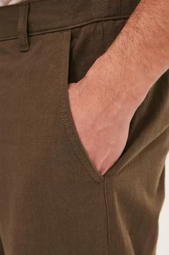 Spodnie bawełniane regular fit