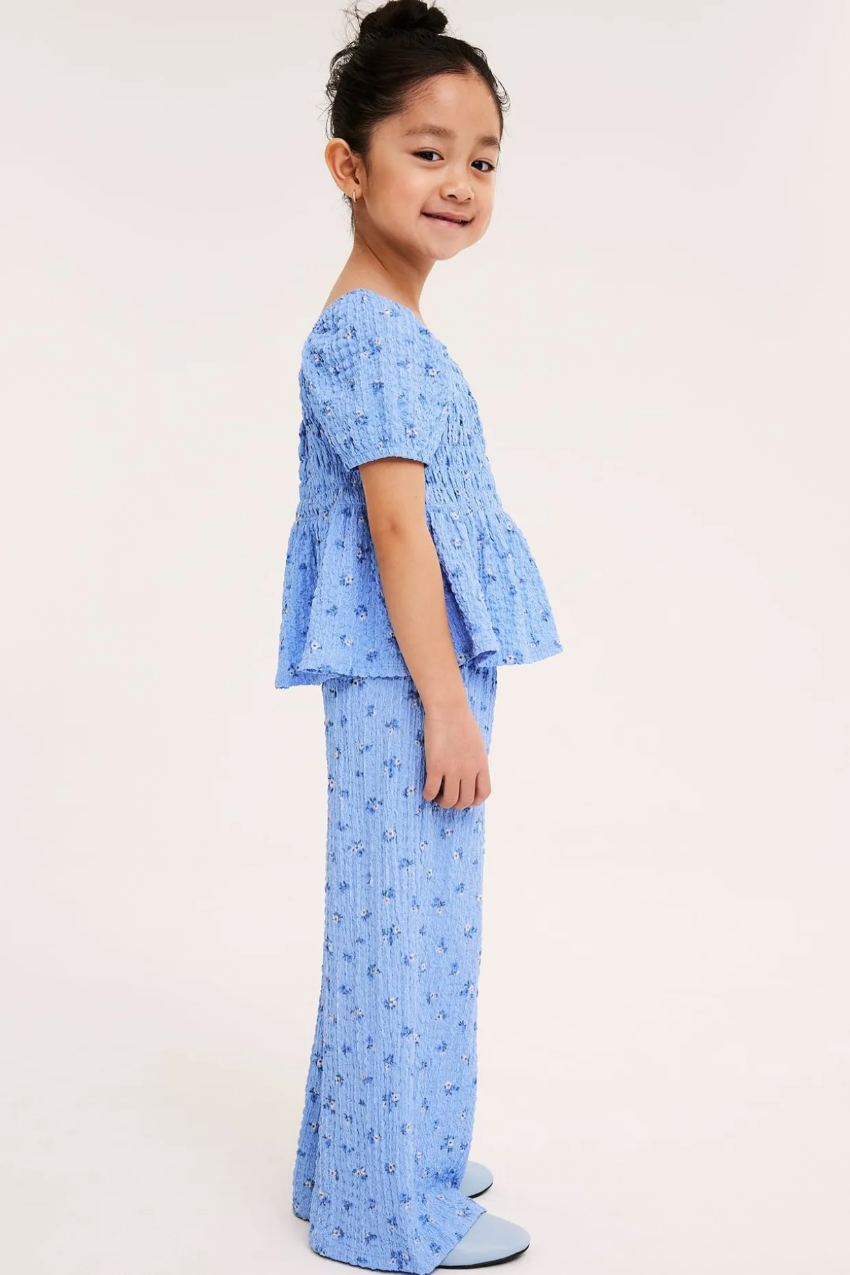 Spodnie culotte w kwiaty
