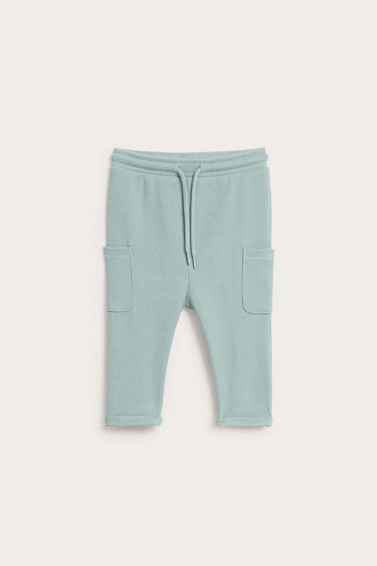 Spodnie dla niemowląt, o strukturze wafla