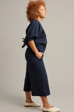 Spodnie typu pull-on, model culotte
