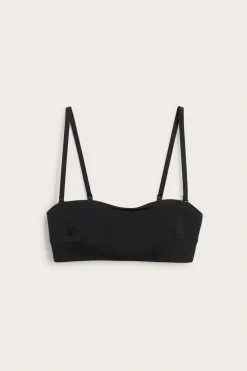 Stanik bandeau z mikrofibry