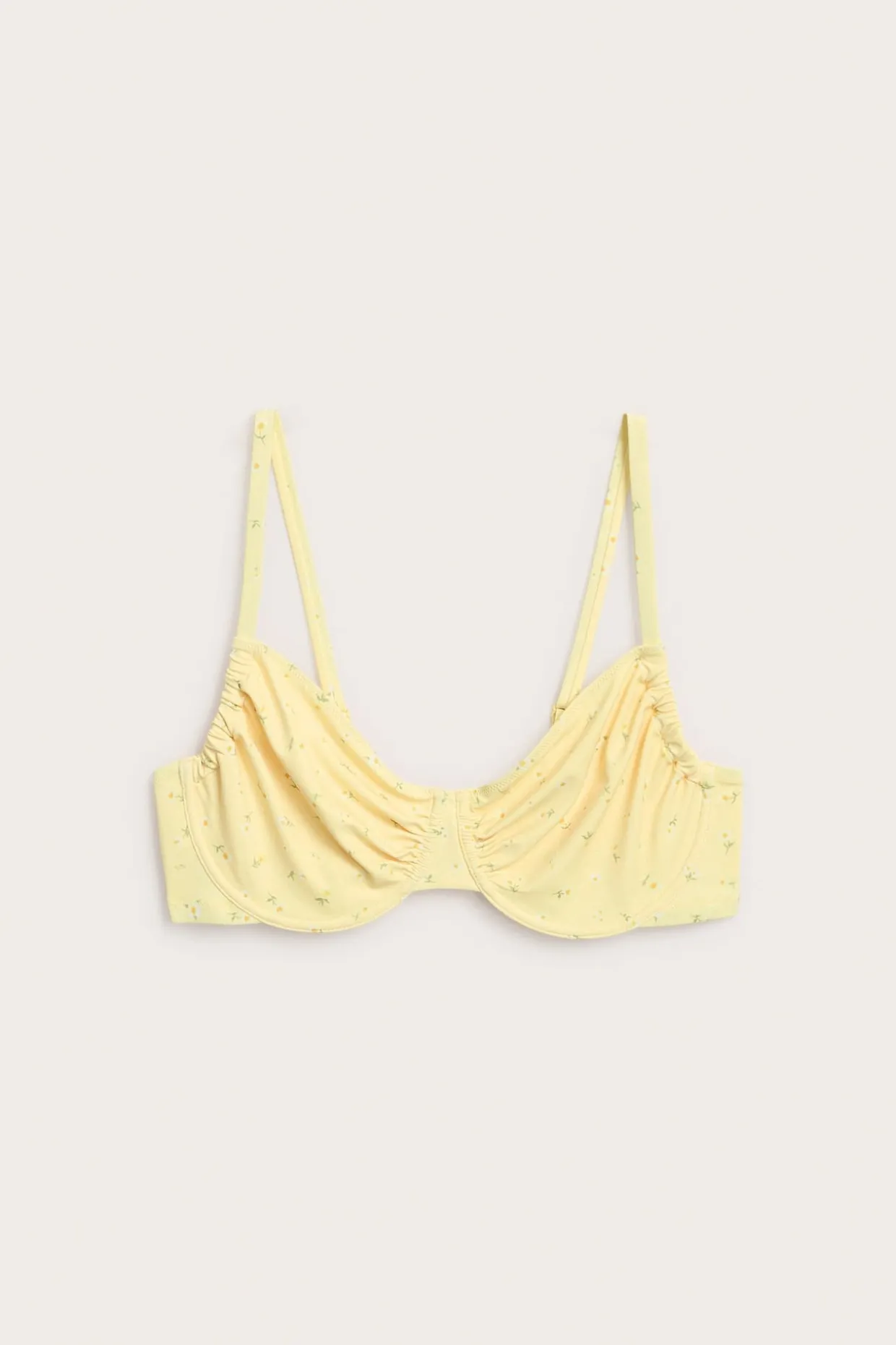 Stanik od bikini, w kwiaty, na fiszbinach