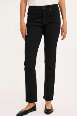 Straight jeans mid waist