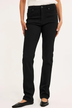 Straight jeans mid waist long leg