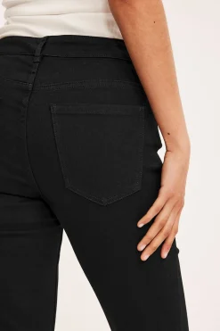 Straight jeans mid waist short leg