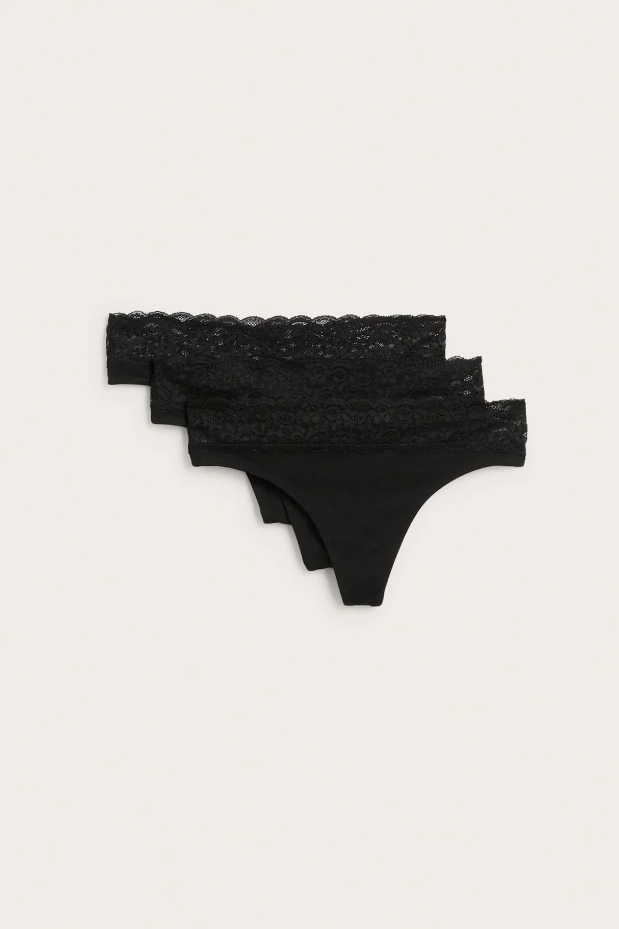 Stringi z bawełny 3-pack