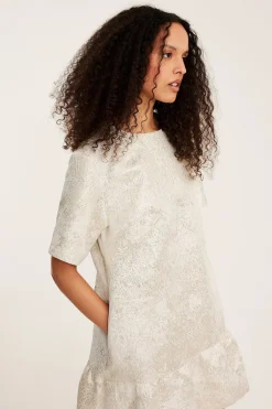 Sukienka z żakardowym wzorem