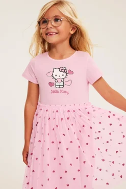 Sukienka z tiulową spódnicą i motywem Hello Kitty