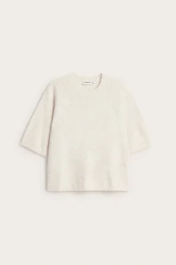 Sweter oversize z krótkim rękawem