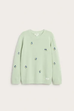 Sweter z żakardowej dzianiny