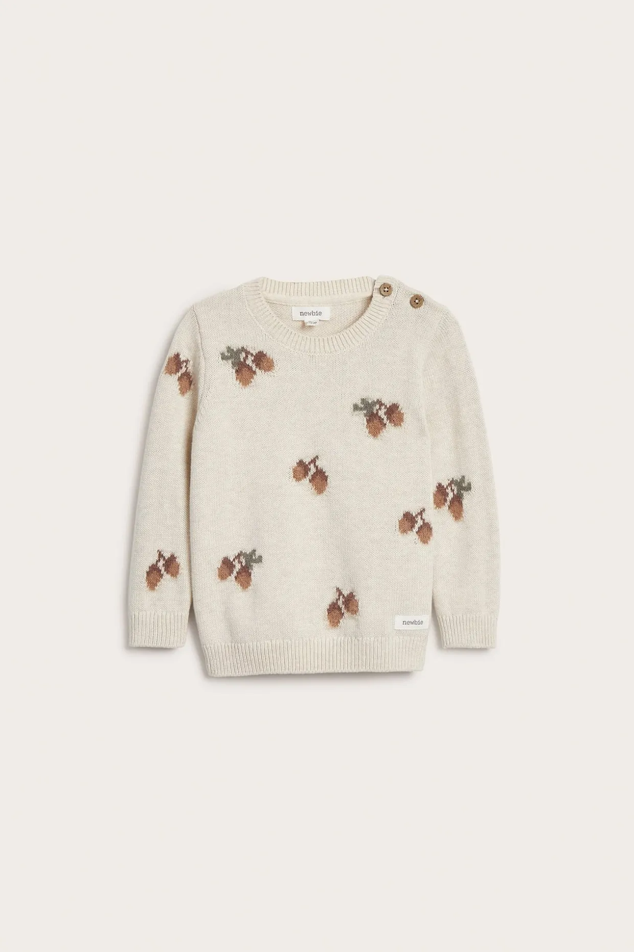 Sweter z żakardowej dzianiny