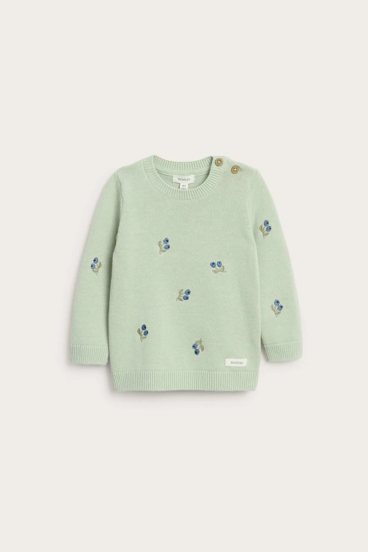 Sweter z żakardowej dzianiny