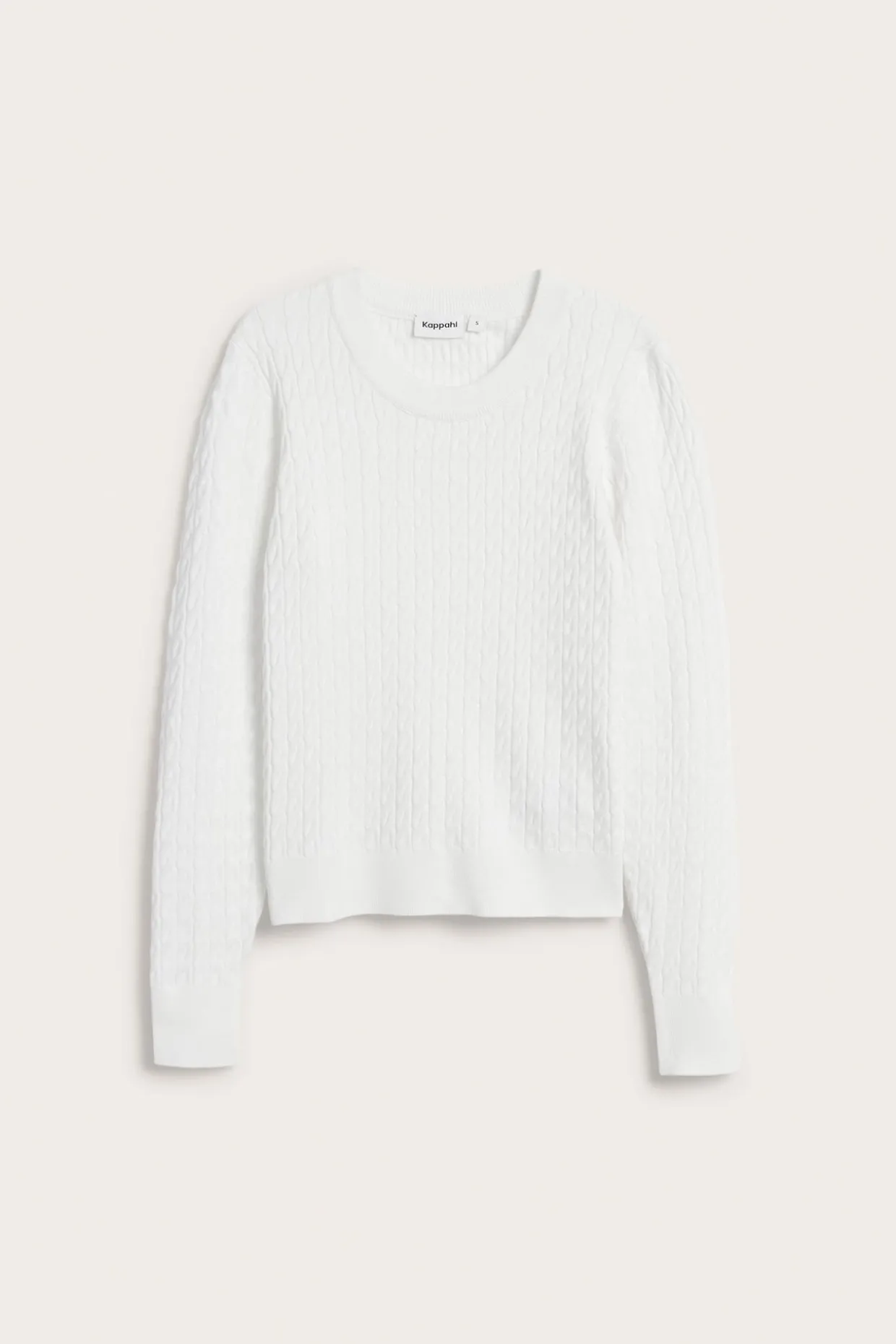 Sweter z dzianiny w warkocze