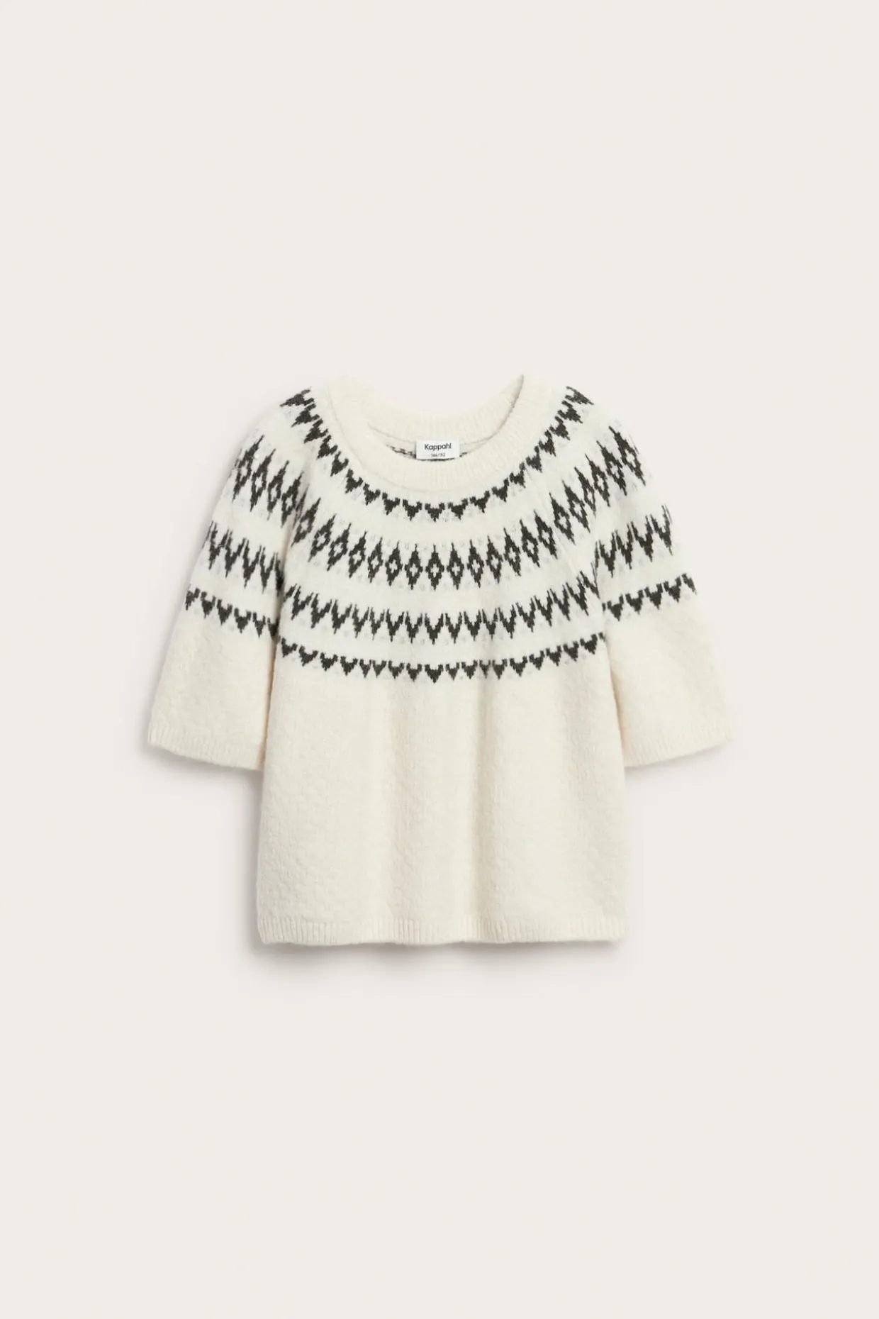Sweter z dzianiny, z krótkimi rękawami