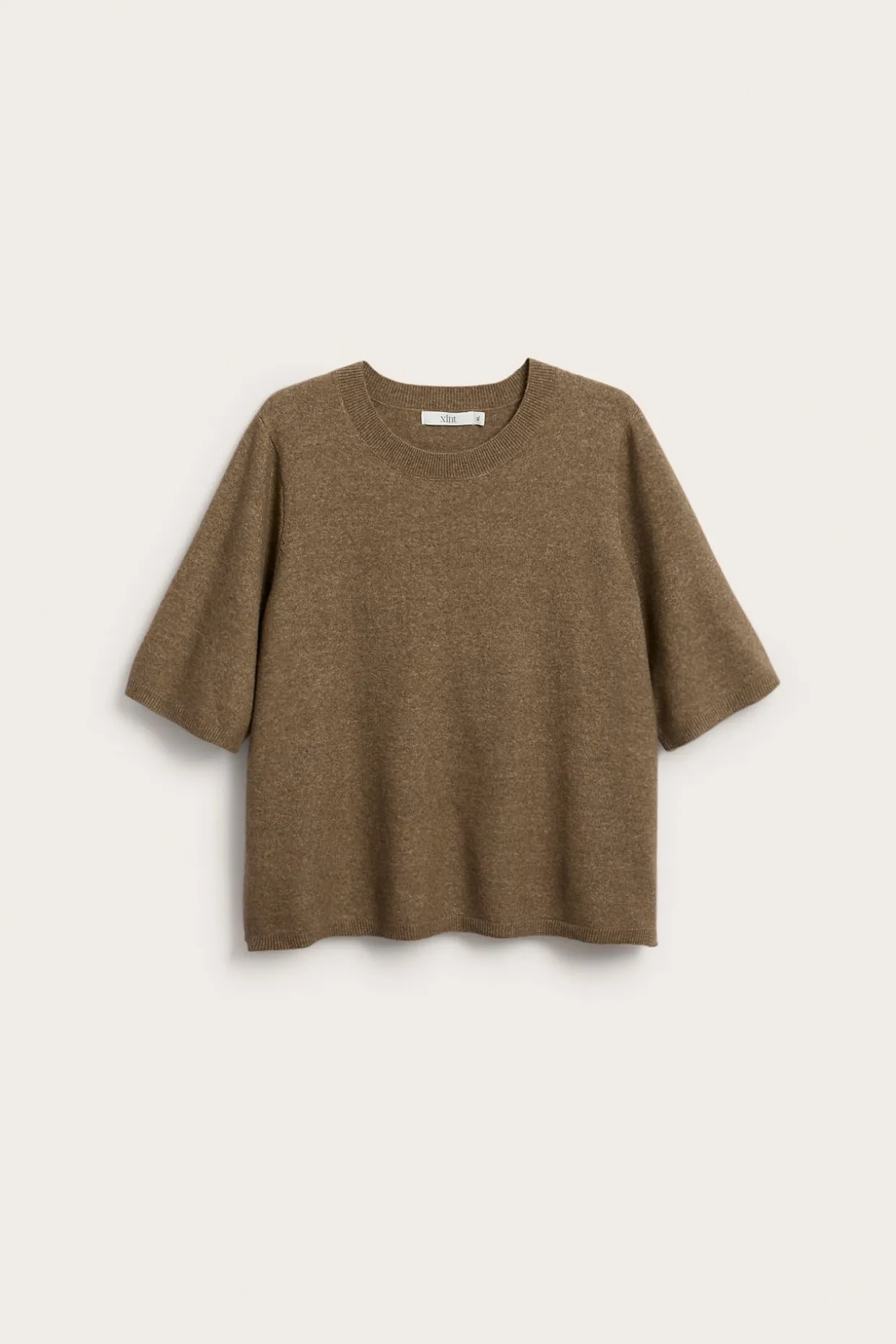 Sweter z dzianiny, z krótkimi rękawami