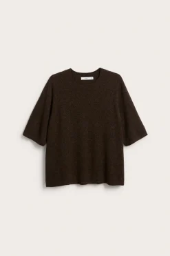 Sweter z dzianiny, z krótkimi rękawami