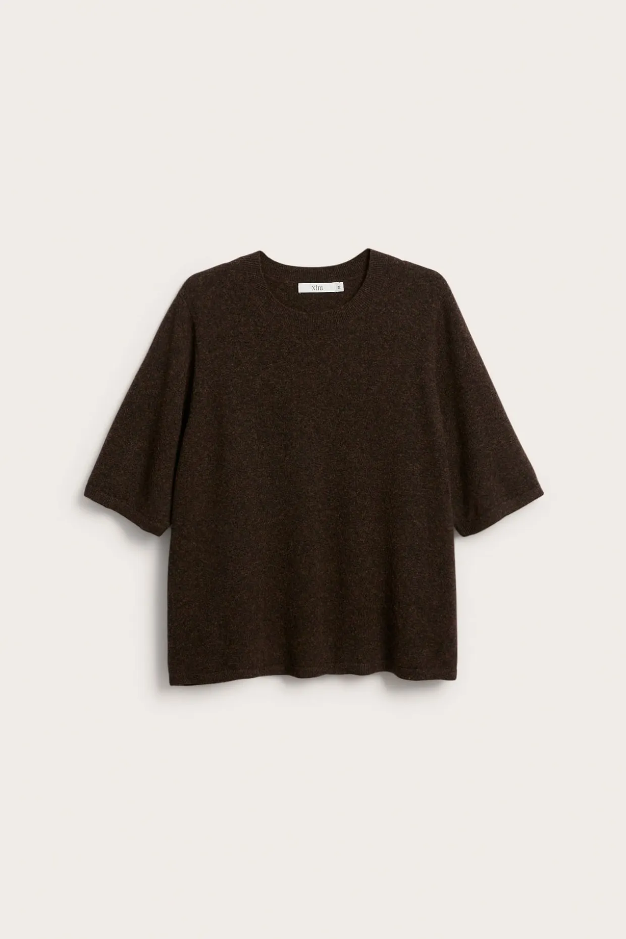Sweter z dzianiny, z krótkimi rękawami