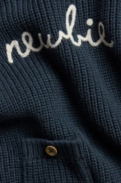 Sweter z dzianiny, z logo Newbie