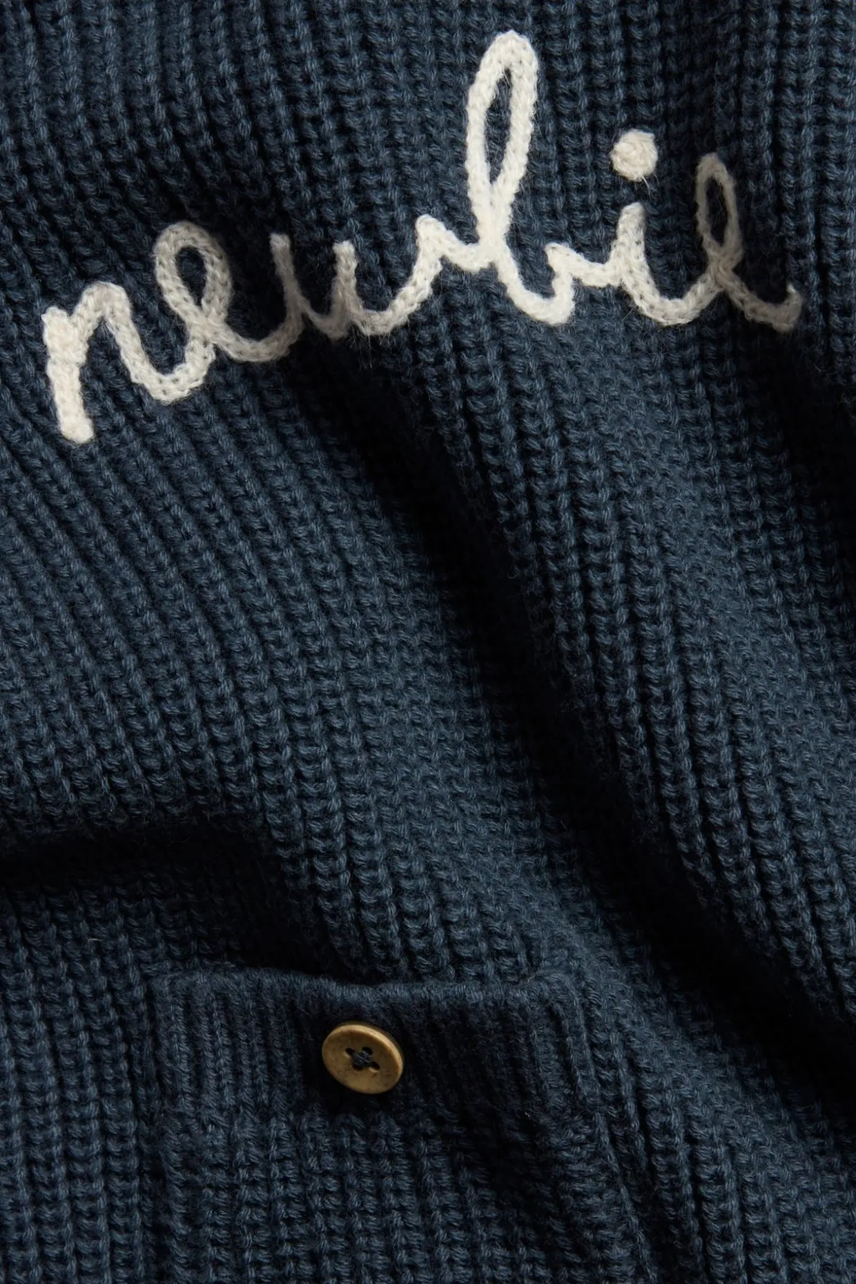Sweter z dzianiny, z logo Newbie