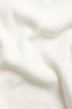 Sweter z krótkimi rękawami, z dzianiny o wyraźnej strukturze, z kołnierzem