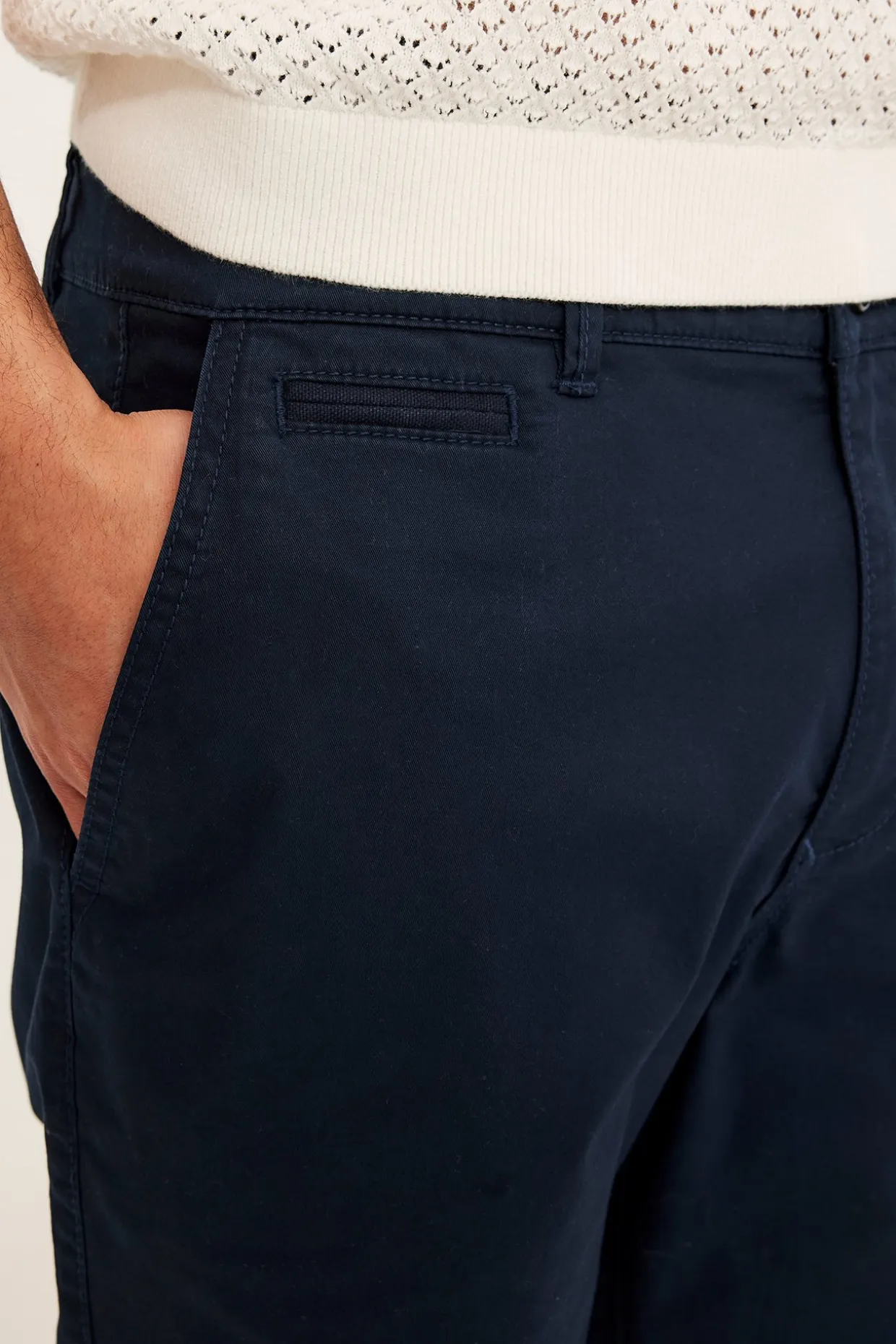 Szorty chino z bawełny twill