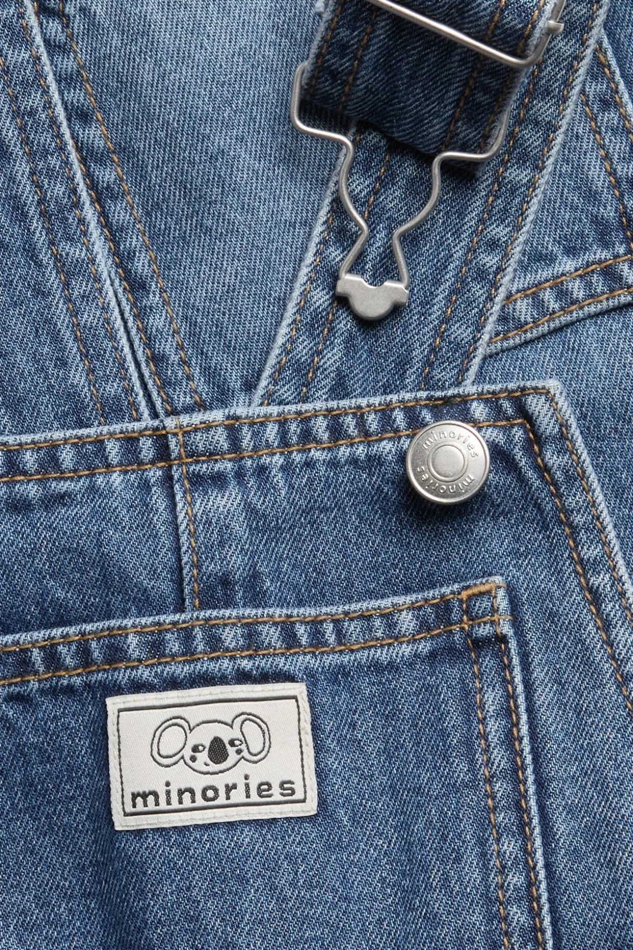 Szorty ogrodniczki z denimu