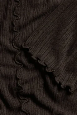 Top z krawędziami typu baby overlock