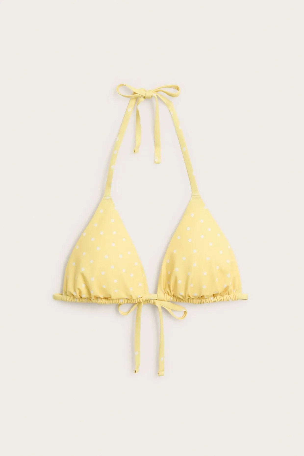 Trójkątny stanik od bikini, w kropki