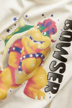 T-shirt Bowser z bawełnianej dzianiny