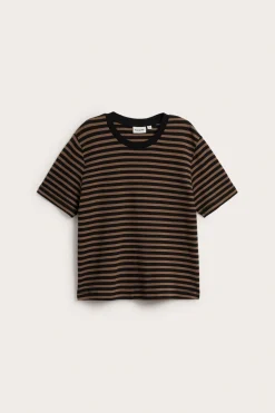 T-shirt oversize w paski