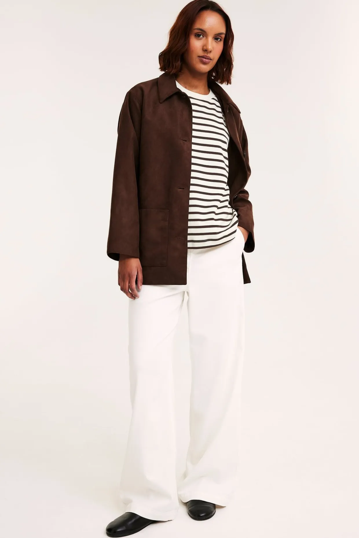 T-shirt oversize w paski