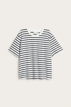 T-shirt oversize w paski
