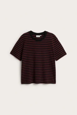 T-shirt oversize w paski