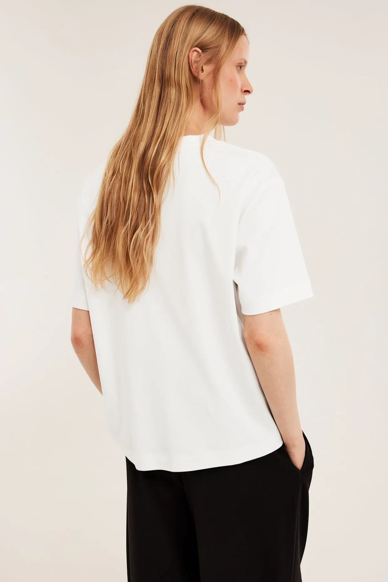T-shirt oversize z bawełny
