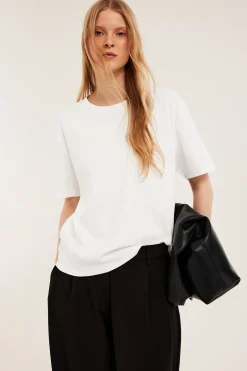 T-shirt oversize z bawełny