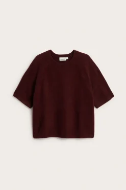 T-shirt oversize, z dzianiny